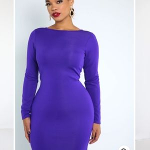 Rebdoll Purple Bodycon Dress